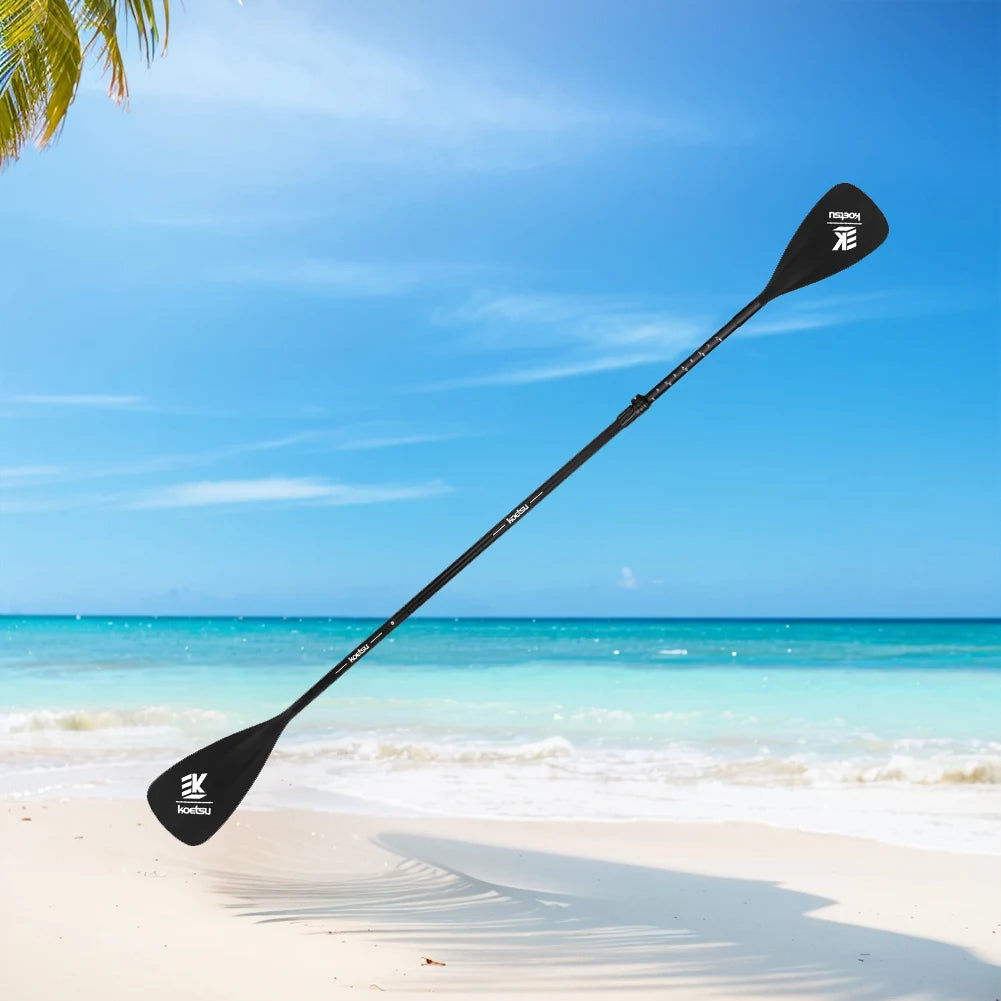 Single Double Ended Paddles Aluminum Alloy Portable Retractable Paddle Dual-Purpose Detachable SUP Paddle for Canoe Kayaking
