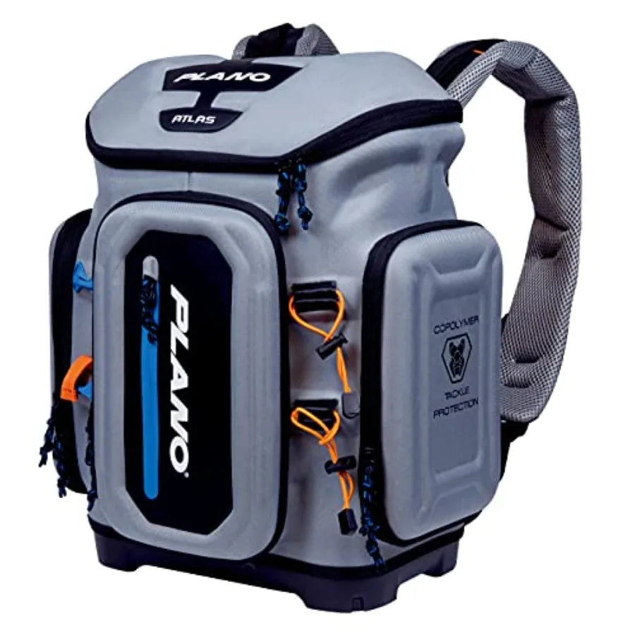 Atlas 3700 Tackle Fishing, Gray EVA Material, Includes 3 3750 StowAway Utility Boxes for Worms, Lures, and Baits, Waterproof an