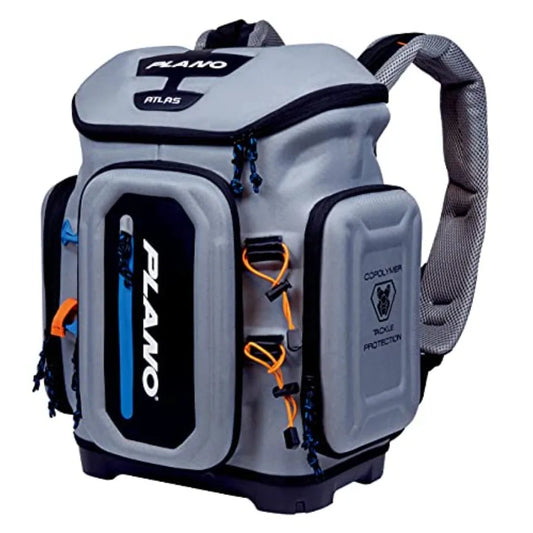 Atlas 3700 Tackle Fishing, Gray EVA Material, Includes 3 3750 StowAway Utility Boxes for Worms, Lures, and Baits, Waterproof an