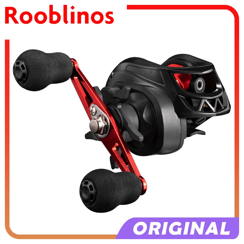 Rooblinos AC 6.3:1 7+1BB Baitcaster Fishing Reel Bait Caster Baitcasting Reel Fishing Tackle