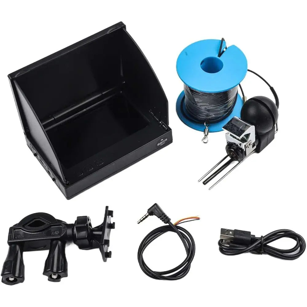 1080P 220° Wide-Angle LCD Fish Finder Camera with 8-Hour Battery, Suitable for Underwater Monitoring up to 15m