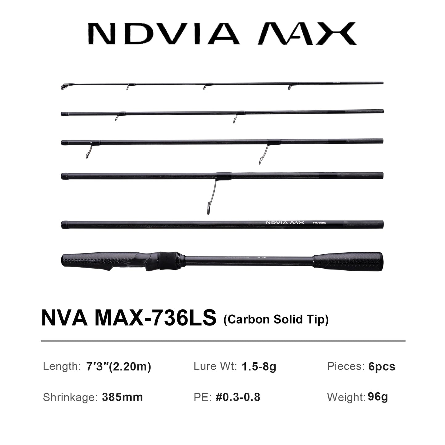 PURELURE NEW NDVIA MAX Ajing And Eging Tubular Tip 8FT 8.3FT 8.6FT 1.2-10G Soft Lure And EGI F/MF Action Perch Pike Zander Squid