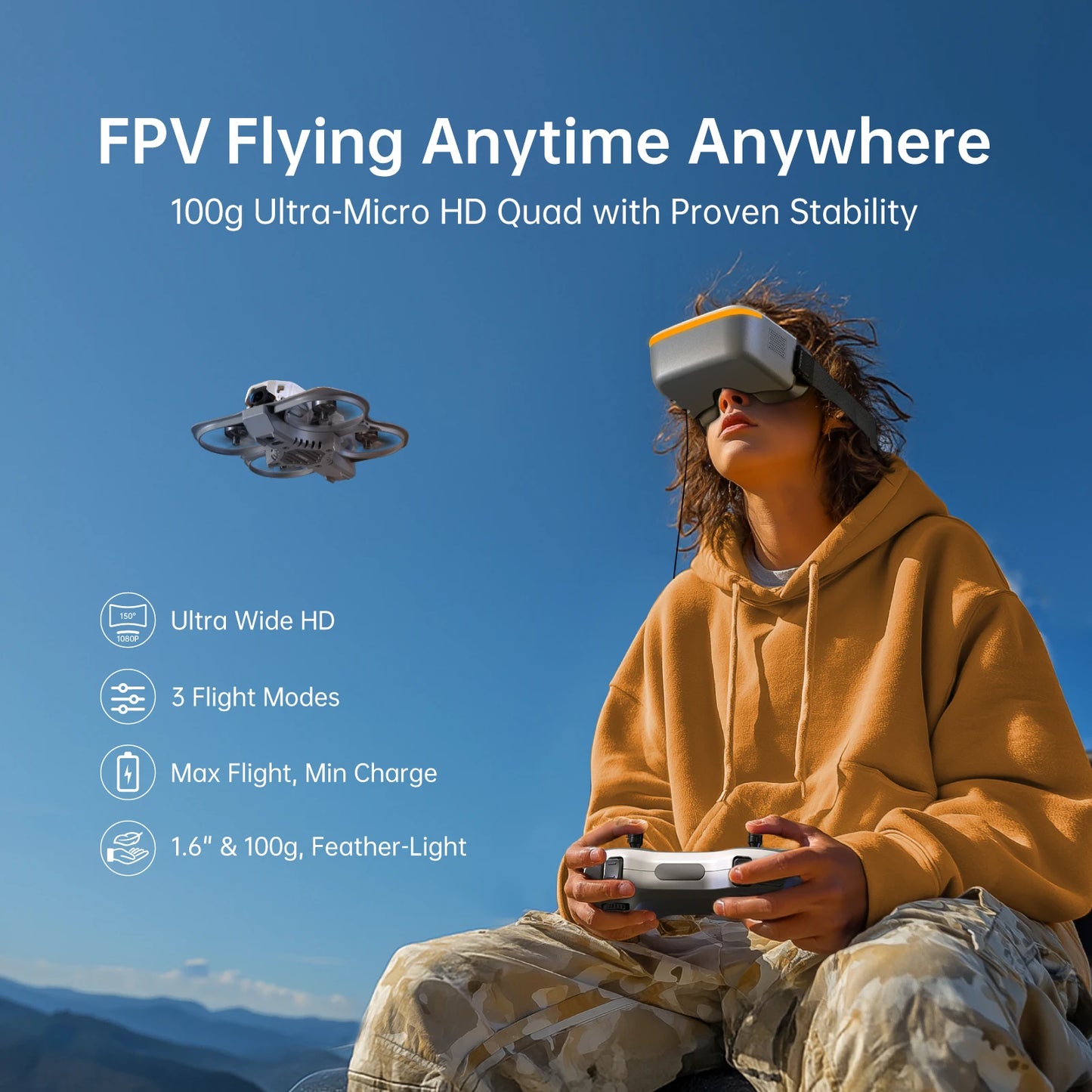 CADDXFPV Protos FPV Kit Racing Drone Radio Transmitter Alink FPV Goggles Ascent HD RC Quadcopter Mini Drone Toys as Gift