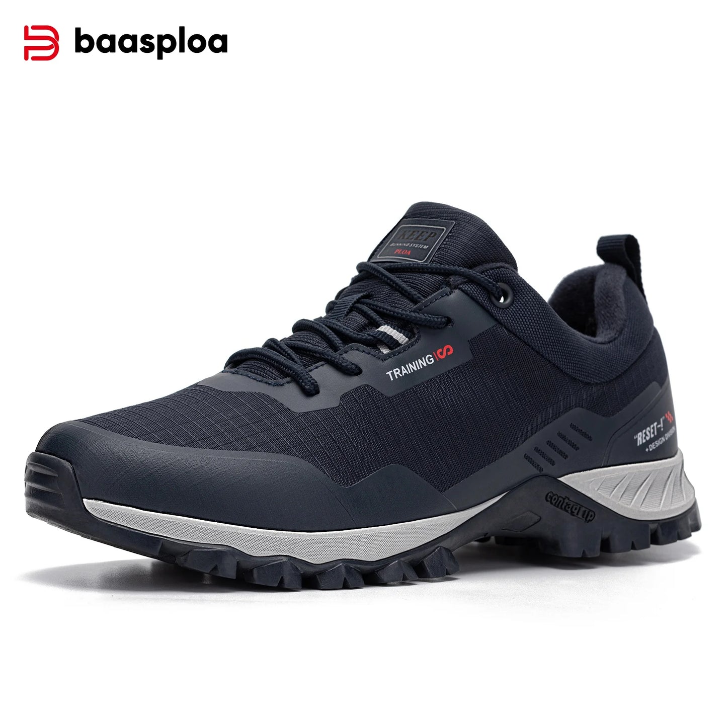 Baasploa Men Hiking Shoes New Outdoor Climbing Waterproof Non-slip Wear-resistant Sneakers Male Casual Lace-Up Walking Shoes ﻿
