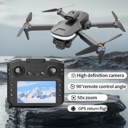 drone with 8K professional dual camera studio with remote control has 4.5inch screen 360° Omni-directional Obstacle Avoidance