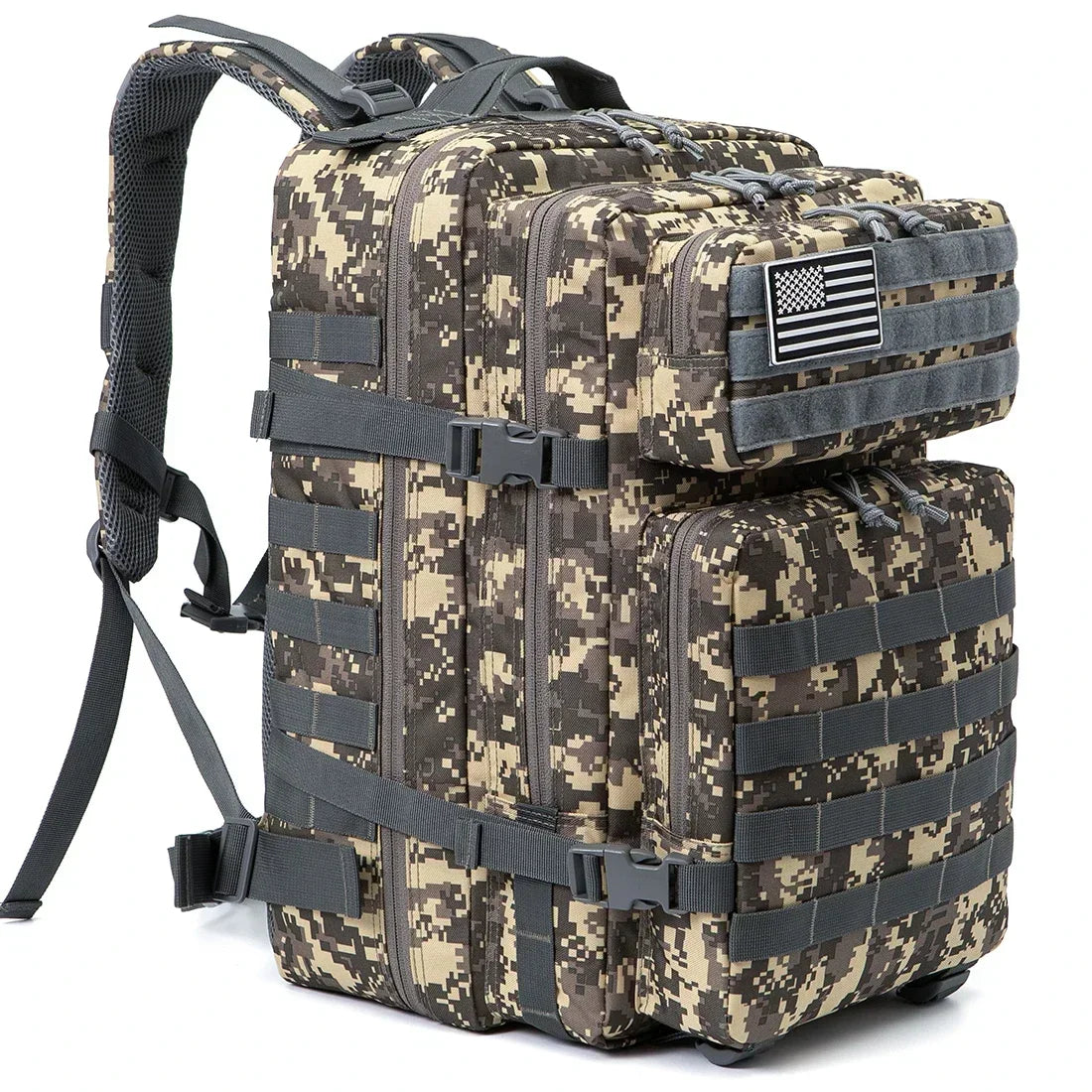 45L Tactical Backpack Large Capacity Outdoor Rucksack 3 Day Fitness Hiking Bag Hiking Camping Gear Backpacks