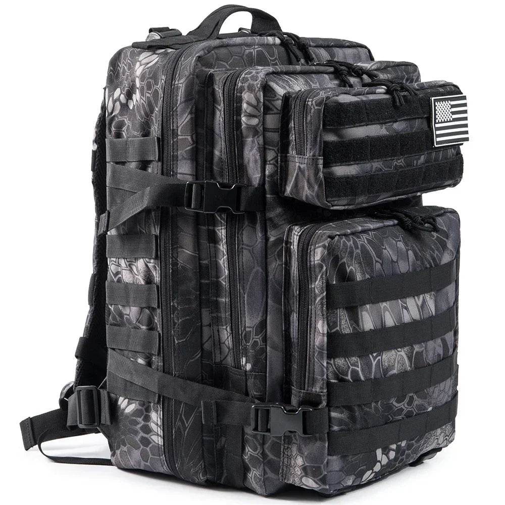 45L Tactical Backpack Large Capacity Outdoor Rucksack 3 Day Fitness Hiking Bag Hiking Camping Gear Backpacks