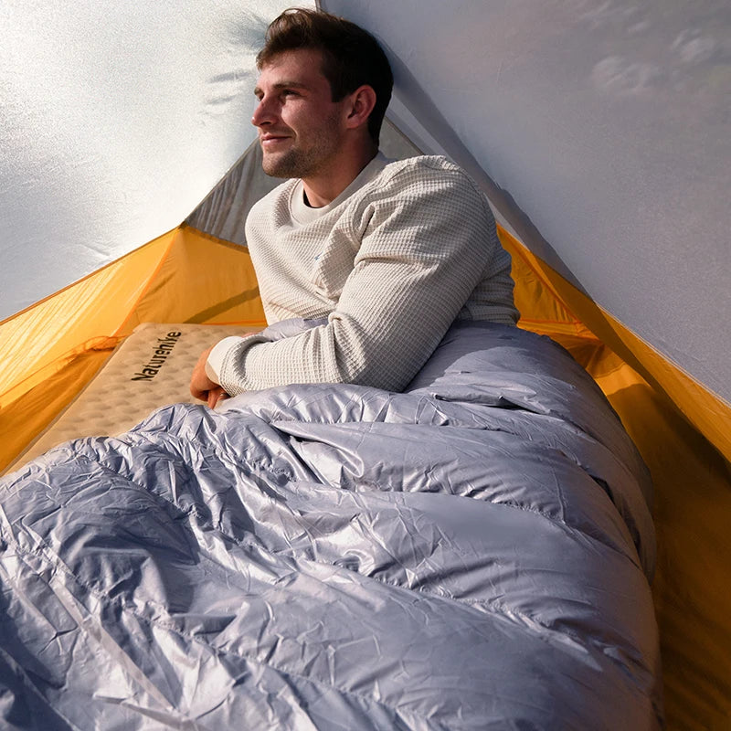 Naturehike CW700 Sleeping Bag Ultralight Down Sleeping Bag for Adults Outdoor Winter Warm 650FP Duck Down Envelope Sleeping Bag