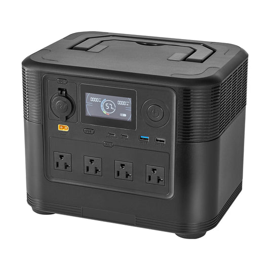 SucceBuy 1800W Portable Power Station 1008Wh LiFePO4 Battery Backup with 9 Output Ports for Home Emergency Camping RV Travel