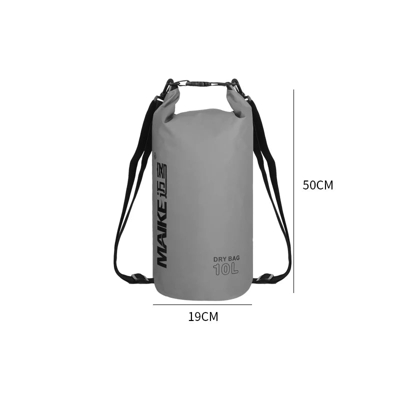 Maike Dry Bags Waterproof Bag for Women Men 5L/10L/15L Swimming Rafting Kayaking River Trekking Waterproof Dry Bag Backpack