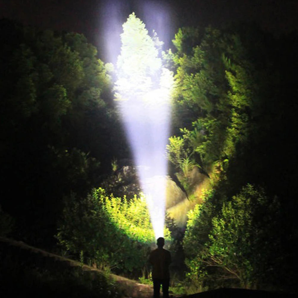 XHP50 Flashlight 800LM COB LED Outdoor Lantern 1200mAh Type-C USB Rechargeable IPX4 Waterproof Camping Fishing Lighting