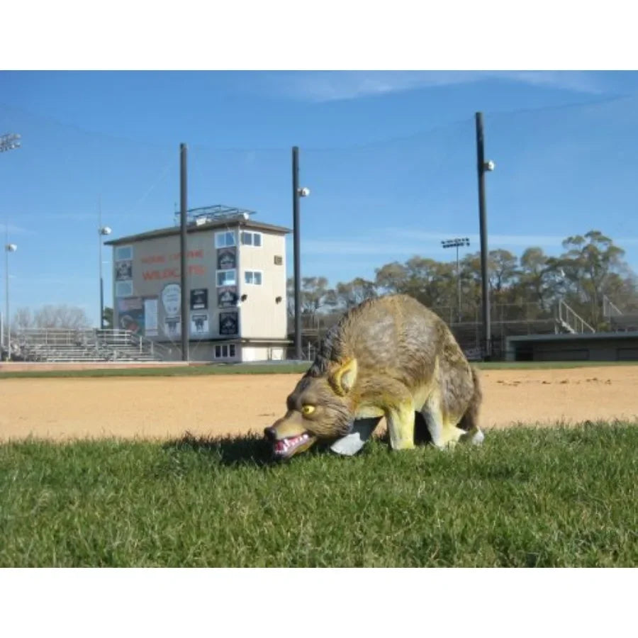 3D Coyote Decoy Lifelike Predator Replica Coyote Decoy with Moving Tail and Realistic Markings Easy to Install Covers up to 1 A