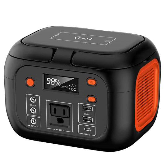 150W 97.68Wh Portable Power Station 110V AC Outlets Solar Generator Power Bank For Outdoor Camping RV Travel Emergency Use