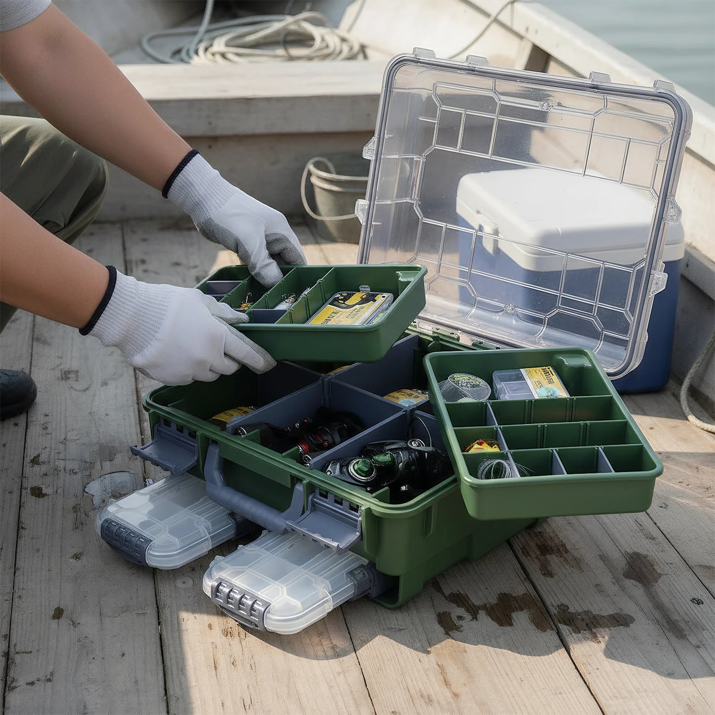Thicker Floating Airtight Stowaway Tackle Storage and Tool Organization for Men Women Xmas Surprise Fishing Gifts