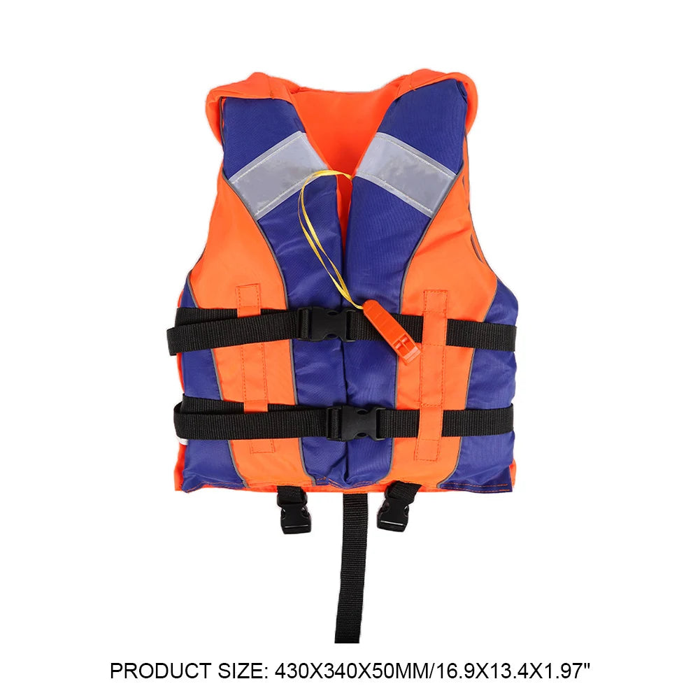 Kids Life Jacket Water Sports Fishing Swimming Boating Life Vest with Whistle