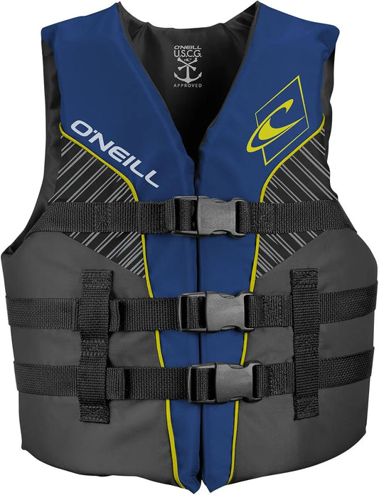 Youth Life Vest USCG Approved - Lightweight Jacket for Boating, Wakeboarding & Water Sports