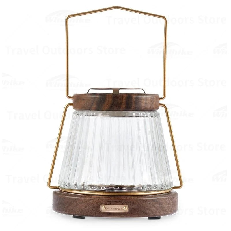 Naturehike Huoxi Candle Lantern Walnut Outdoor Portable Camping Accessories Novelty Camp Supplies Ambient Lighting Camping Light