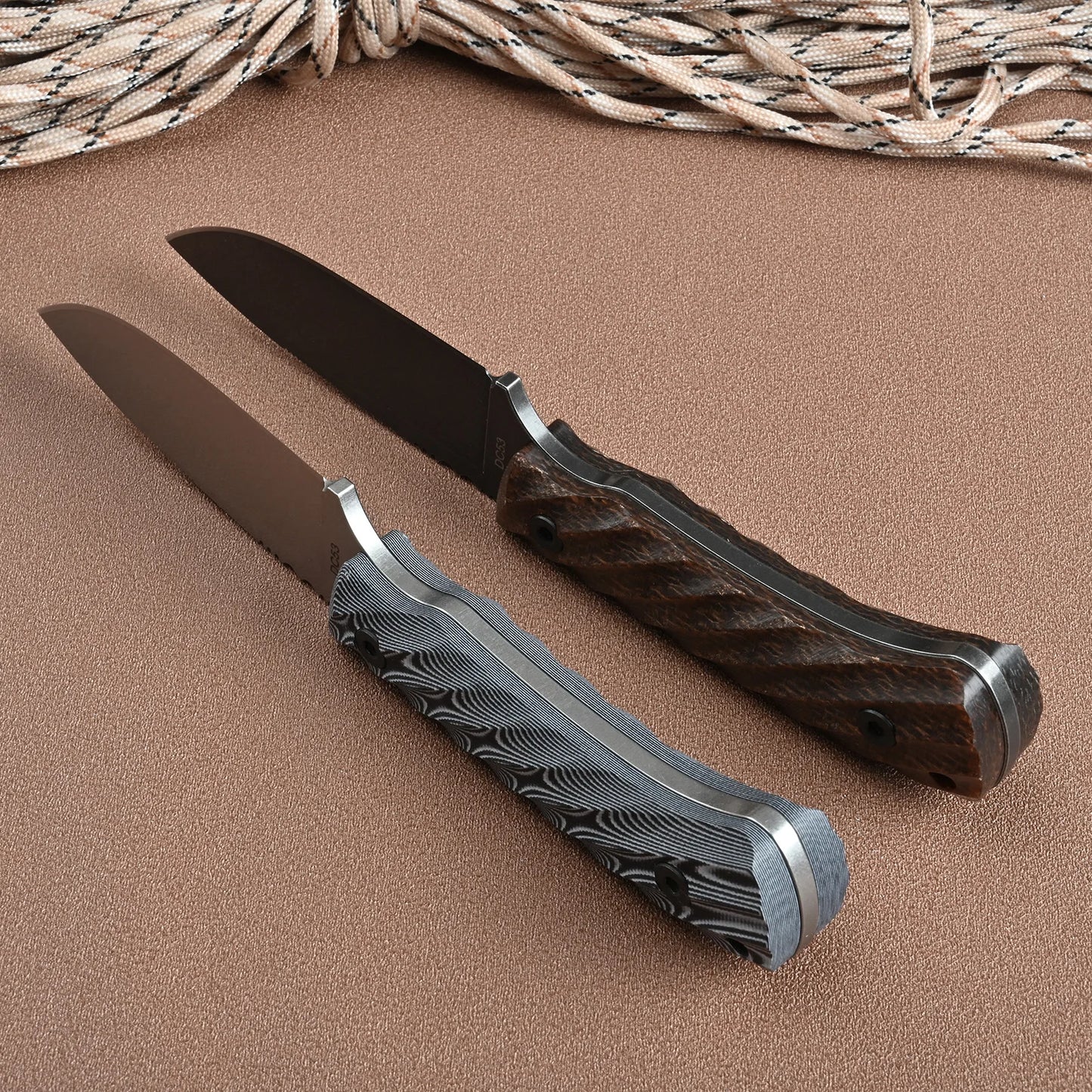 SDOKEDC DC53 Steel Fixed Blade Utility Knife for Outdoor Camping Hiking Fishing EDC Hand Tool