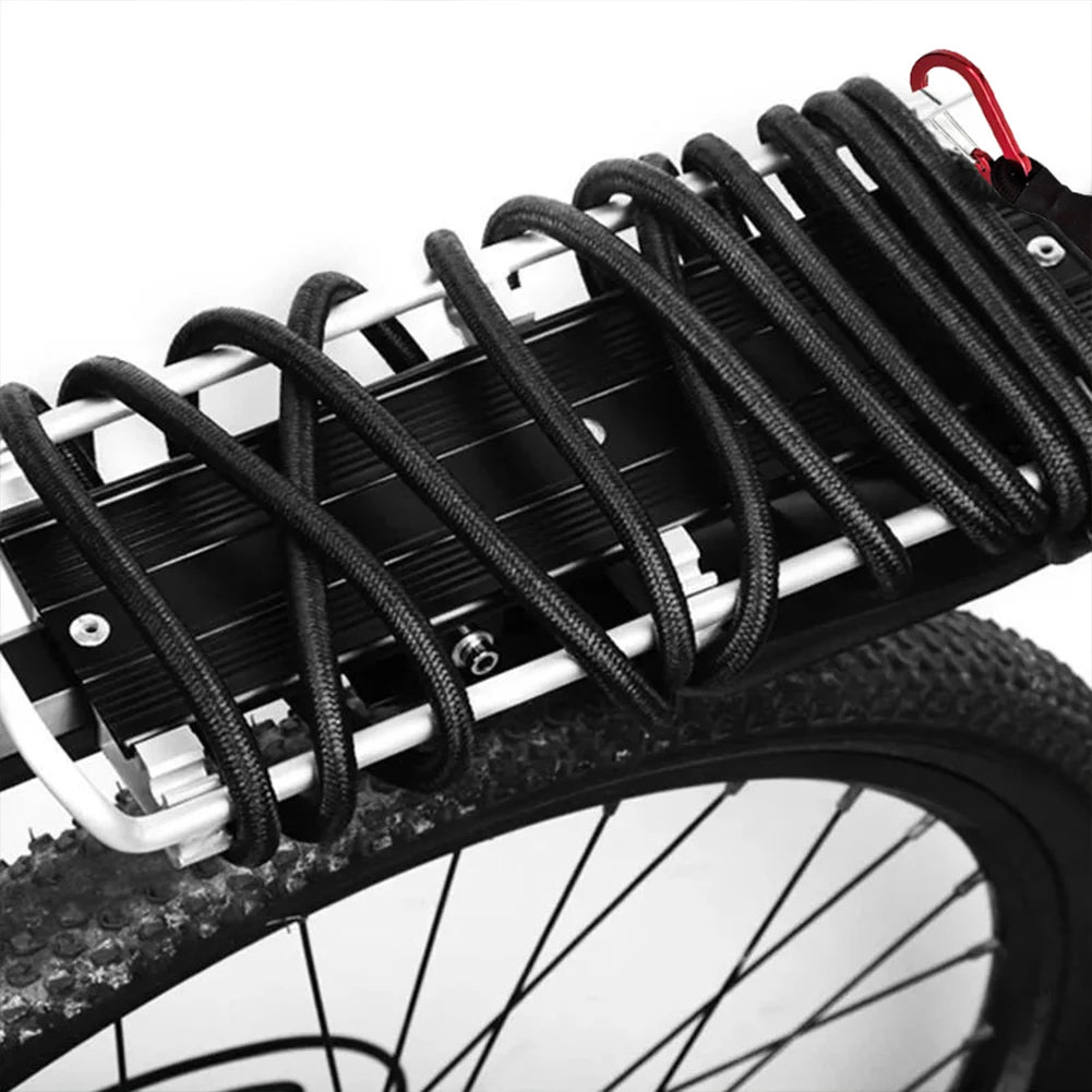 20/60/90CM Heavy Duty Bungee Cord Elastic Tie Strap String Carabiner Hooks Kayak Cycling Luggage Packing Ropes Camping Acces