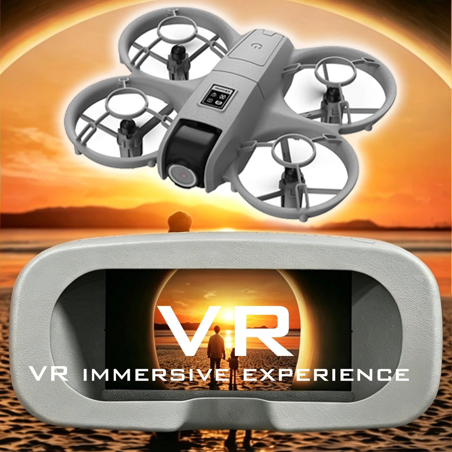 Mini Drone That Is Easy For Beginners/effectively Protecting The Propeller/VR Suite Combination/real-time Control/Multiple Remote control Methods/360°roll Aeria/photography/Optical Flow Hovers