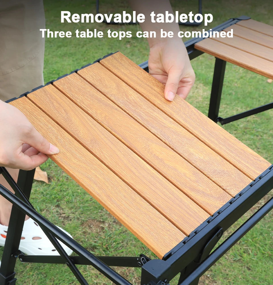 Dotwise Camping Table Foldable Portable IGT Outdoor Table Adjustable Height Aluminum Alloy For Outdoor Barbecue Picnic Fishing