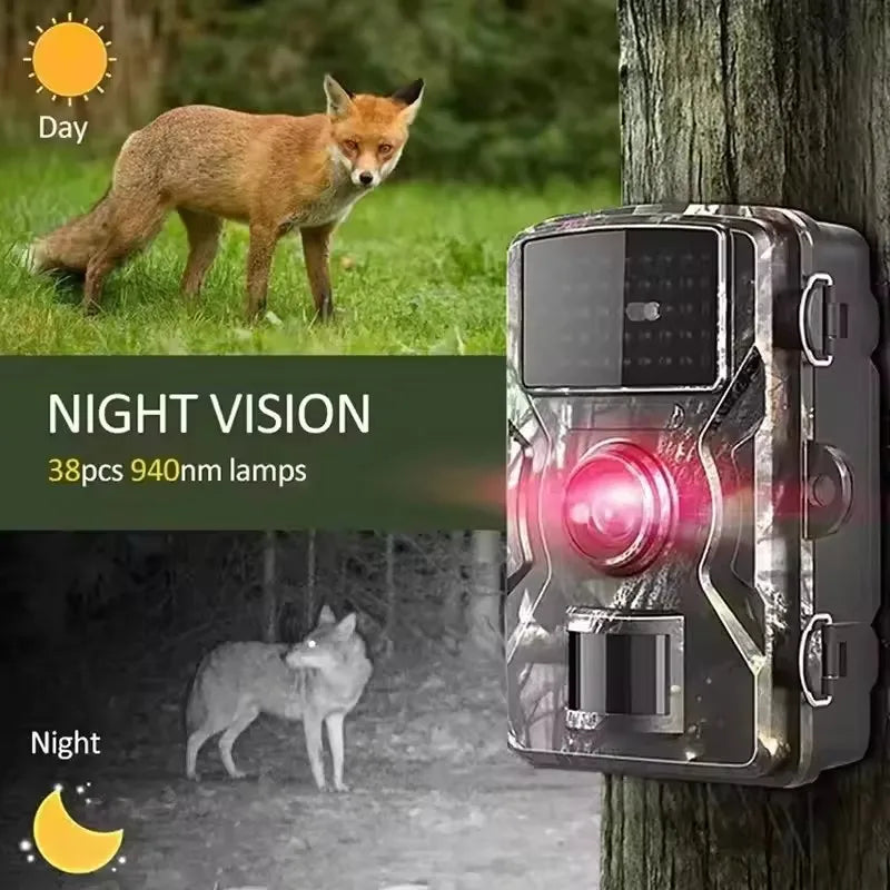 Hunting Trail Camera 16MP 1080P 940nm Infrared Night Vision Motion Activated Trigger Security Cam Outdoor Wildlife Photo Trap