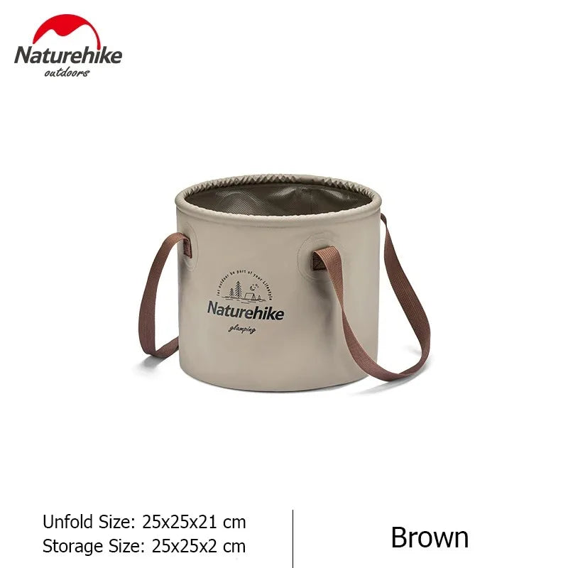 Naturehike Folding Bucket Portable Outdoor Multifunctional Collapsible Water Basin for Camping Fishing Hiking Storage Bucket
