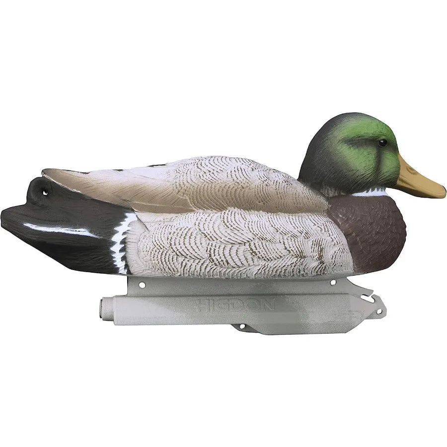 Higdon Outdoors Standard Mallard Duck Decoys Ultra Realistic Drake and Hen Decoys for Waterfowl Hunting Foam-Filled and Non-Foa
