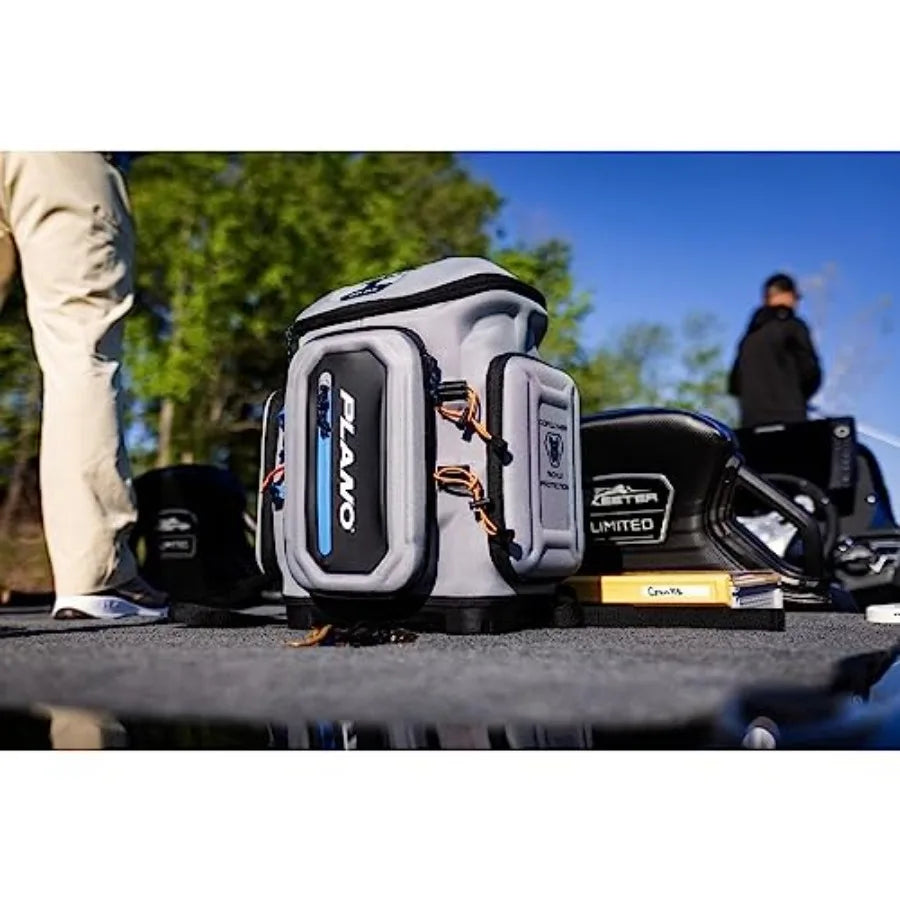 Atlas 3700 Tackle Fishing, Gray EVA Material, Includes 3 3750 StowAway Utility Boxes for Worms, Lures, and Baits, Waterproof an