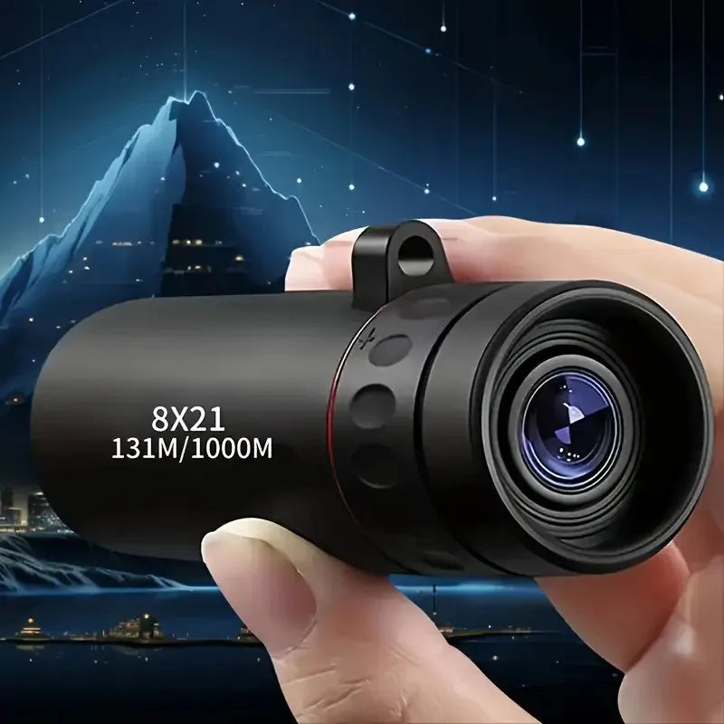 Single compact mini telescope, adult portable handheld mini monocular telescope, high-tech gadget ideal for bird watching, fish