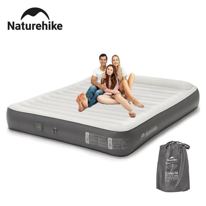 Naturehike Self Inflating Mattress Camping 2/3 Person Air Mat Built In Pump Sleeping Mat With Pillow Home Mattress