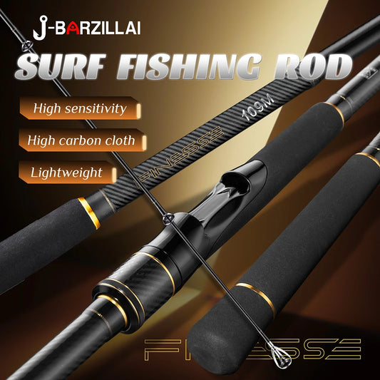 J-BARZILLAI FINESSE 10.9ft Carbon Surf Casting Fishing Rod Lightweight Saltwater Offshore Surf Fishing Rod