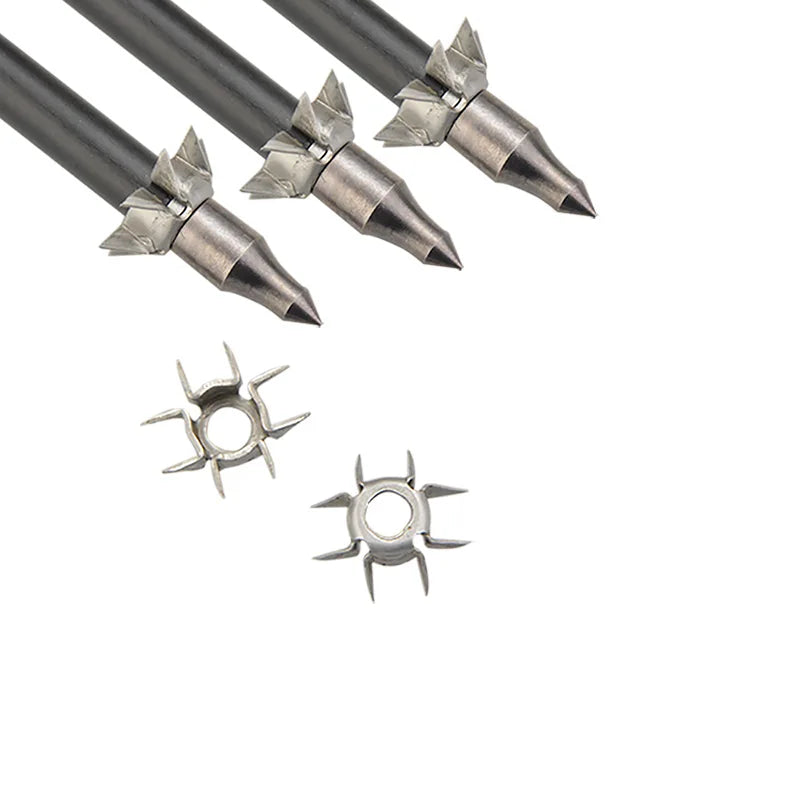 8 Paw Judo Arrowhead 24pcs 23 Grain ID6.2mm Screw-in Points for Archery Hunting Target Practice Shooting Accessories