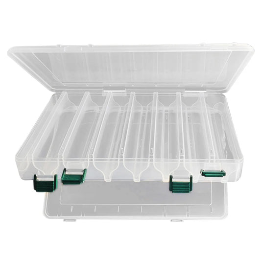 14 Grid Fishing Tackle Storage Box Portable Double Sided Fishing Tool Storage Box Multifunctional for Fish Hook Lure Fake Bait