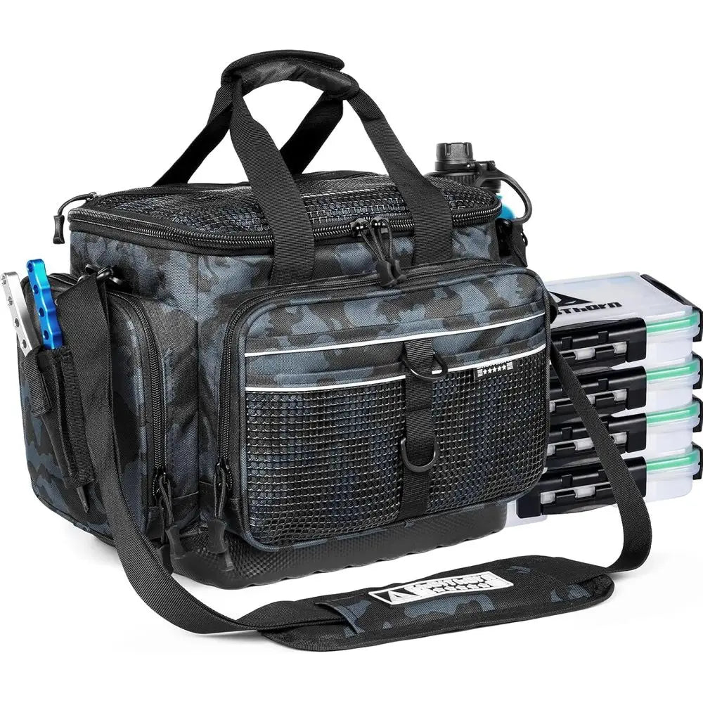 Tackle Box Organizer with Removable Dividers, Waterproof Storage for Lures and Fishing Accessories - 1 & 4 Pack