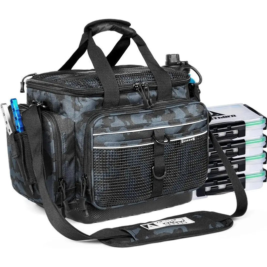 Tackle Box Organizer with Removable Dividers, Waterproof Storage for Lures and Fishing Accessories - 1 & 4 Pack
