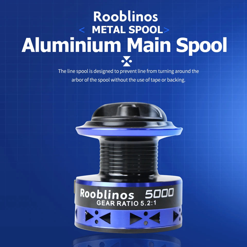 Rooblinos EASTING Spinning Reels Metal Spool carretilhas de pesca Reel for Fishing Accessories Peche