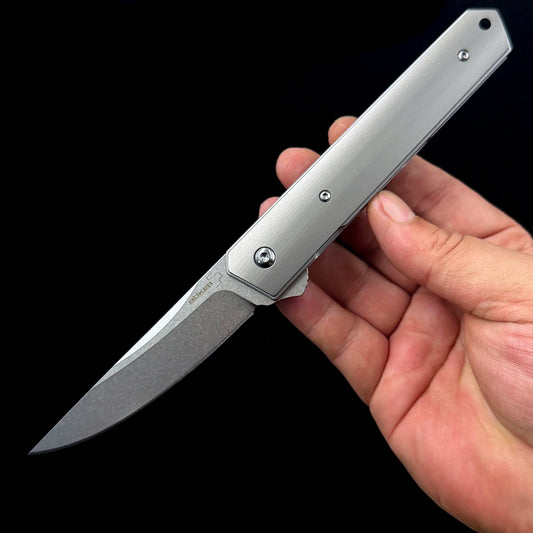 OK-Boker Kwaiken Titanium alloy Flipper Knife Outdoor camping hunting EDC boker knives