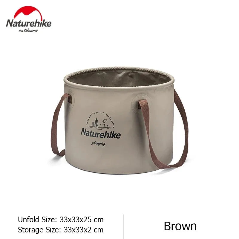 Naturehike Folding Bucket Portable Outdoor Multifunctional Collapsible Water Basin for Camping Fishing Hiking Storage Bucket