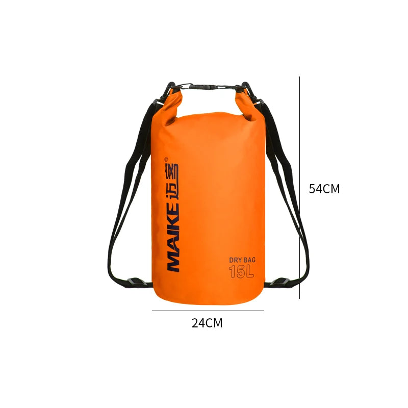 Maike Dry Bags Waterproof Bag for Women Men 5L/10L/15L Swimming Rafting Kayaking River Trekking Waterproof Dry Bag Backpack