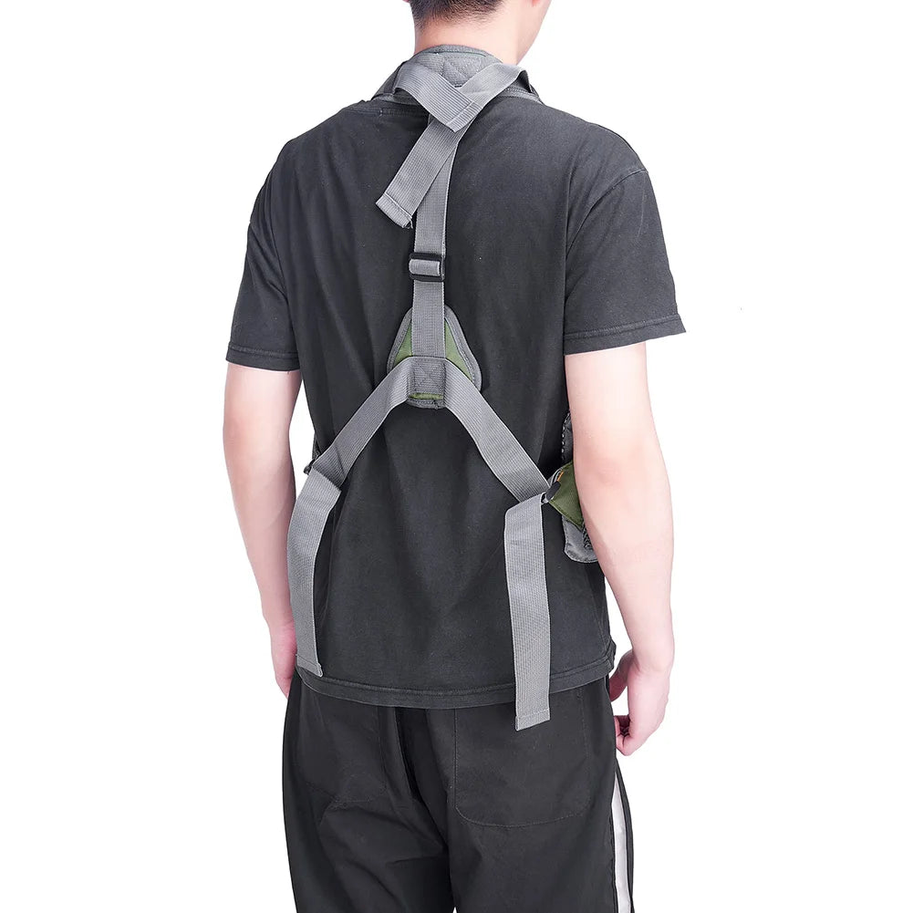 Fishing Vest Breathable Fishing Travel Mesh Vest with Zipper Pockets Summer Work Vest for Outdoor Running Travel Hiking