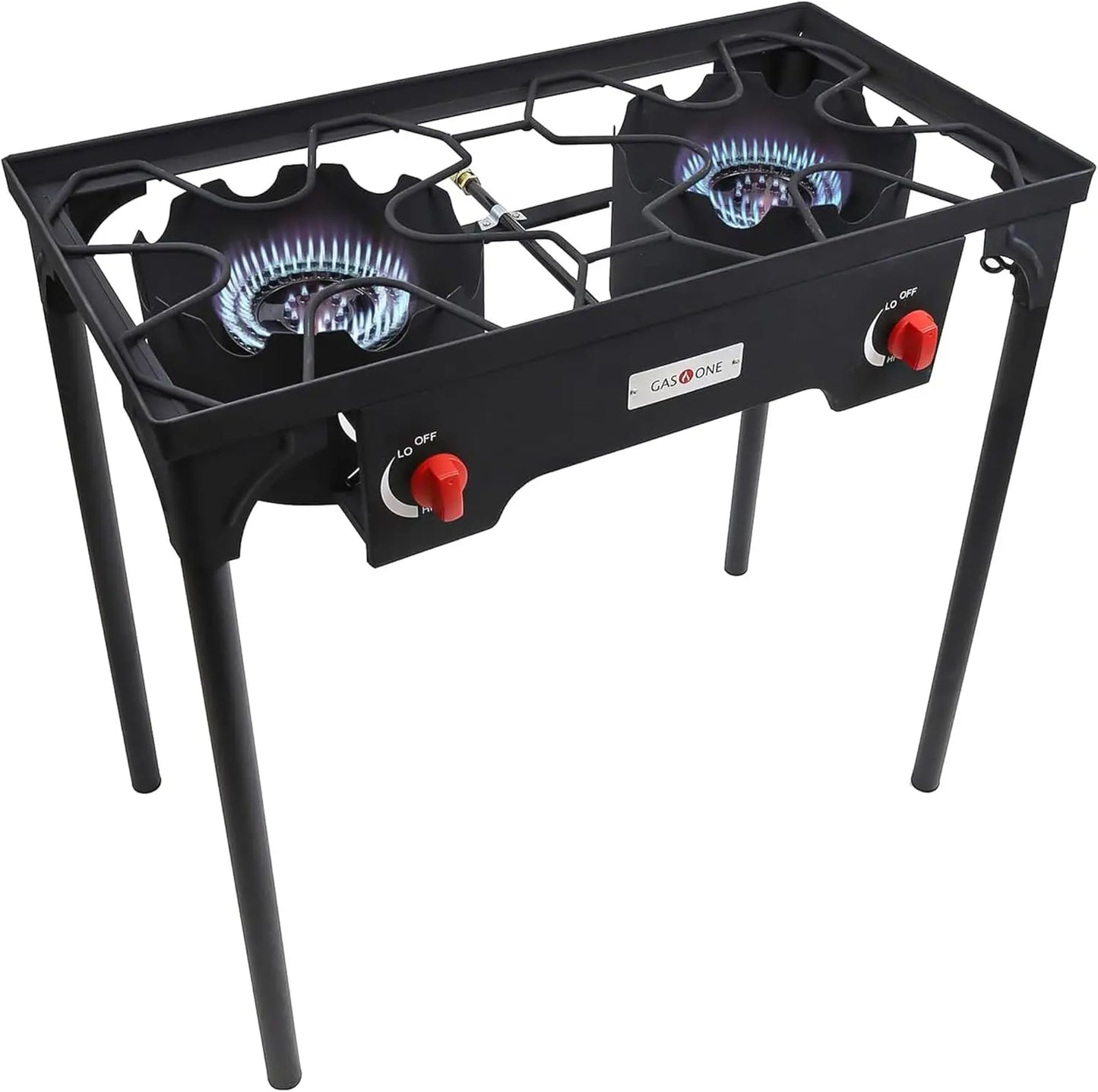 Propane Double Burner Two Burner Camp Stove Outdoor High Pressure Propane 2 Burner Adjustable PSI