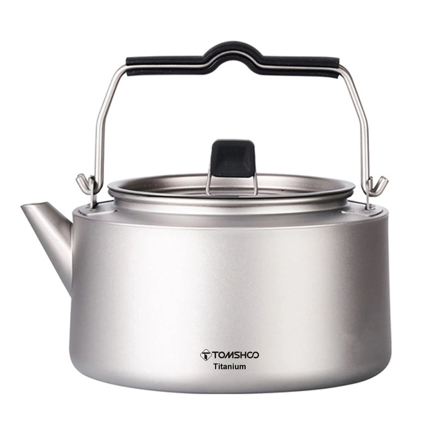Tomshoo 600/1000ml Coffee Kettle Portable Ultralight Titainum Camping Water Kettle Outdoor Coffee Pot Teapot Home Hiking Picnic