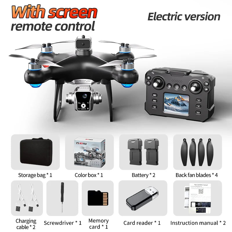 Brushless RC Drone Screen Control 5G HD Image Transmission 360° Infrared Obstacle Avoidance Optical Flow Barometer Positioning 150M Remote Range Aerial Drone