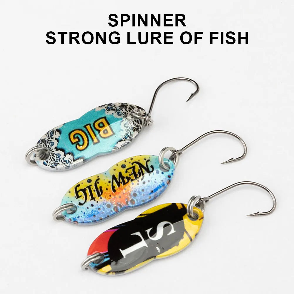10pcs Metal Spoon Fishing Lures Spinner Bait Fishing Wobblers Fisherman Gift for Salmon Pike Bass Fishing Tackle