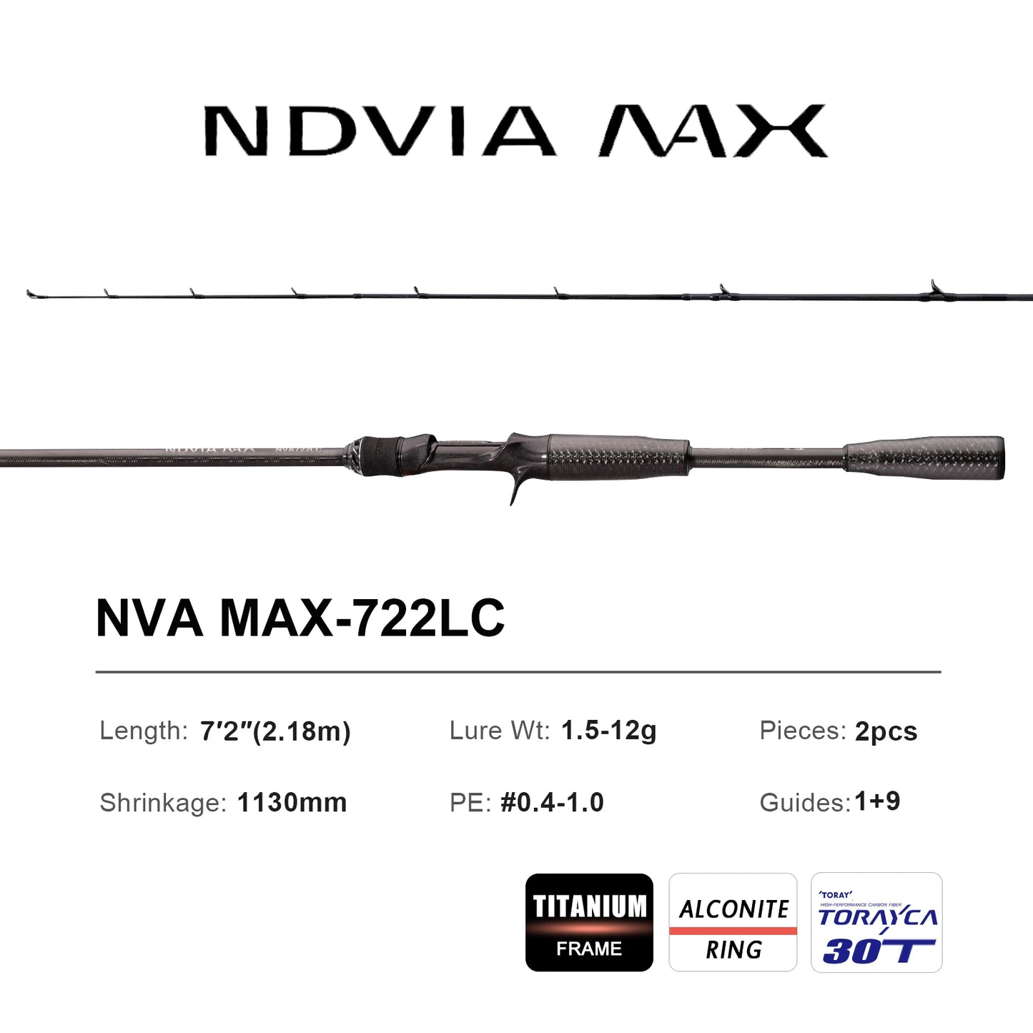 PURELURE NEW NDVIA MAX Ajing And Eging Tubular Tip 8FT 8.3FT 8.6FT 1.2-10G Soft Lure And EGI F/MF Action Perch Pike Zander Squid