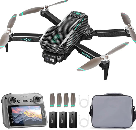 4K Camera GPS Drone with 90-Min Flight, Auto Return, Follow Mode, Foldable Design for Beginners
