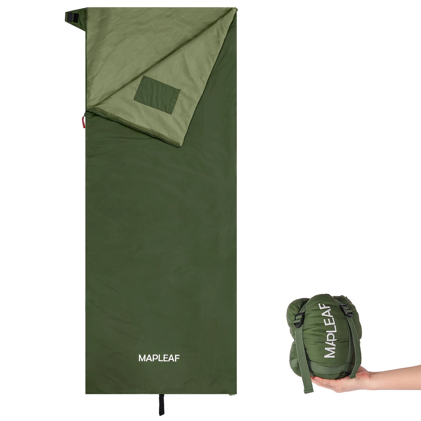 MAPLEAF Portable Sleeping Bag Waterproof Splicable Lightweight Compact Compression Sack Camping Hiking Climbing