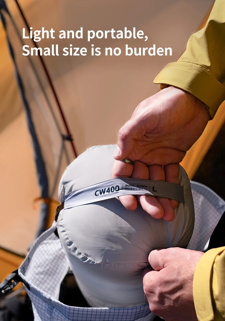 Naturehike CW700 Sleeping Bag Ultralight Down Sleeping Bag for Adults Outdoor Winter Warm 650FP Duck Down Envelope Sleeping Bag