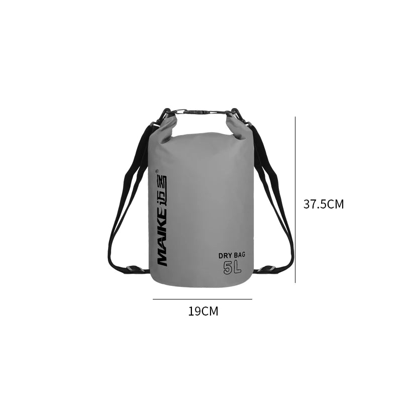 Maike Dry Bags Waterproof Bag for Women Men 5L/10L/15L Swimming Rafting Kayaking River Trekking Waterproof Dry Bag Backpack